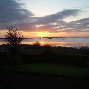 irish sunrise; lough corrib