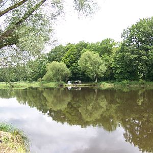 Sicht vom Ufer Gegenüber auf unserem Platz