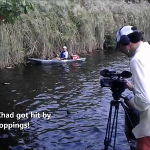 Kayak fishing for Florida Peacock bass in Miami