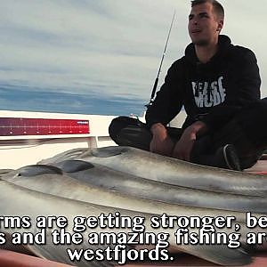 Angeln in den Westfjorden Island / sea fishing in the westfjords Iceland