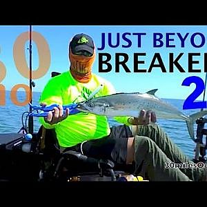 30milesOut.com~ JUST BEYOND THE BREAKERS #2 top water spanish mackerel