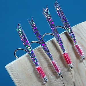 How To Tie Mackerel Feather Rigs, Holographic sea fishing Lures
