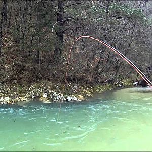 Lustrik fly fishing Slovenia, rainbow April 2012