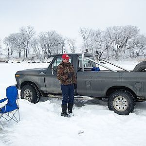 Red River Ice Fishing 2013