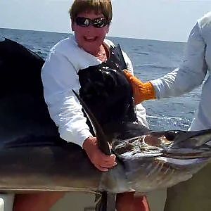 Catching Big Fish in Quepos, Costa Rica. Offshore sport fishing for sailfish