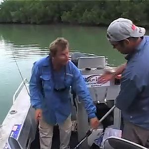 Huge 1m Barramundi - Caught At Munupi Lodge In The Northern Territory