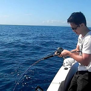 Jigging on the reef  Fishing charters townsville.com.au