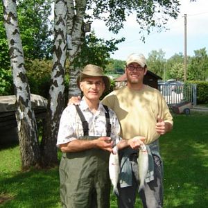 Abdul und ich mit Renken am Wörthseevereinshafen