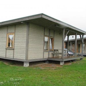 Blockhaus im Camp