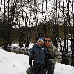 Kleiner Winterspaziergang mit mein klein Sohn Collin, entlang an der wunderschönen Zschopau.