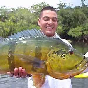 CRISTIAN VANEGAS Pesca de Tucunare o Pavón, fishing Peacock Bass Guinía - Colombia