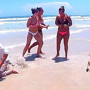 Nice Blacktip Shark Fishing Daytona Beach Florida & GIRLS!