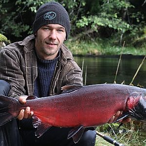 Salmon fishing/Lachs angeln on Haida Gwaii