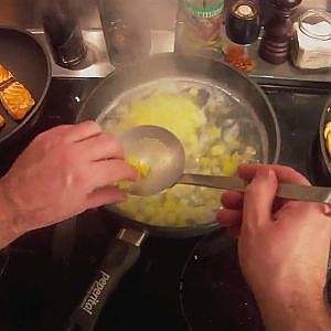 Lachs auf Kartoffel- Kräuterseitling- Gemüse Folge 10