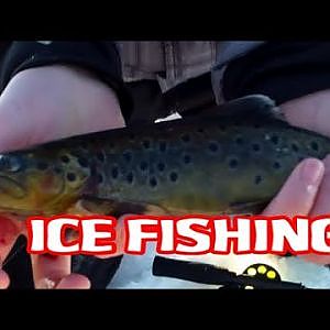 Ice Fishing For TROUT and ARCTIC  CHAR