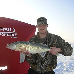 Ice Fishing for Monster Walleye