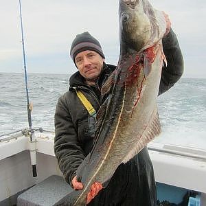 Sea Bass Cod Pollock on the Shinnecock Star Jan 11 2013