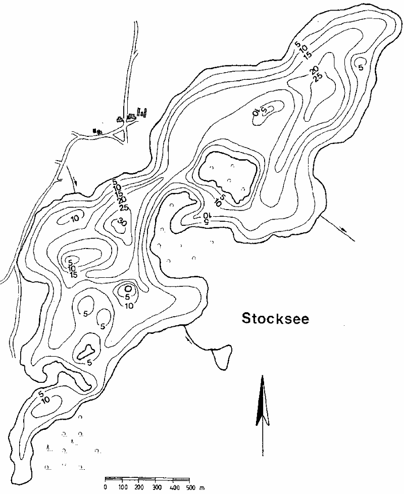 Stocksee bei Bornhöved - Grafik von Blaukorn