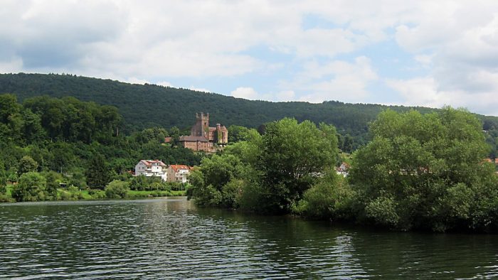 Neckar bei Hirschhorn/ Neckarsteinach - Bild von pb