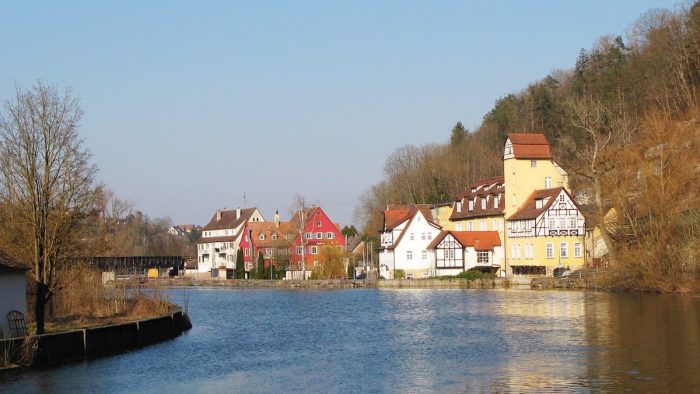 Neckar in Rottenburg - Bild von pb