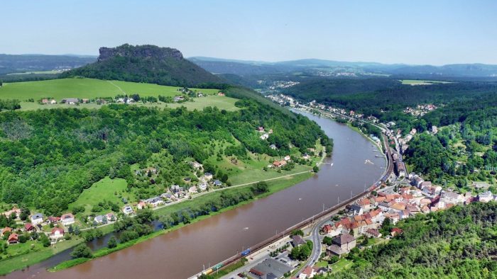 Elbe bei Bad Schandau / Sächsische Schweiz - Bild von pb