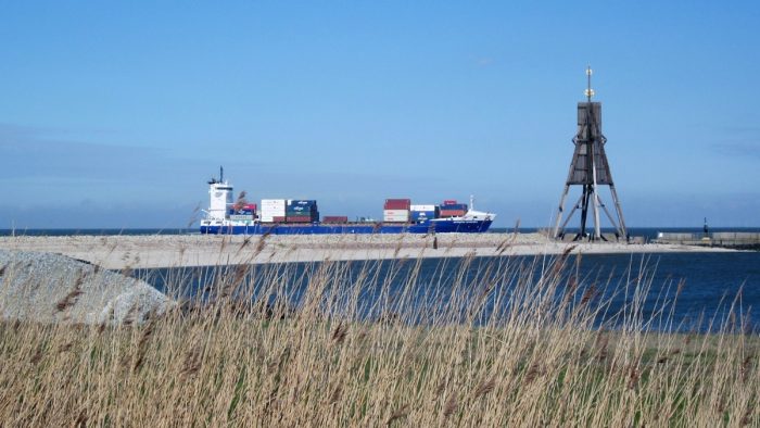 Elbe bei Büttel / Cuxhaven - Bild von pb