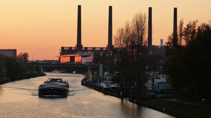 Mittellandkanal bei Wolfsburg/ Vorsfelde - Bild von pb