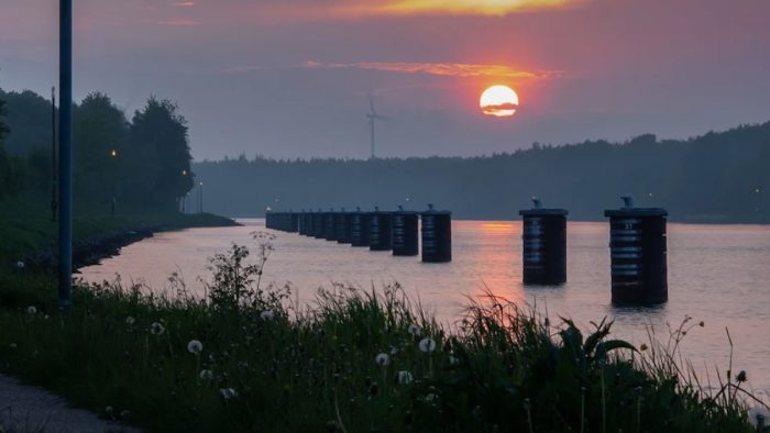 Nord Ostsee Kanal bei Kiel - Bild von pb